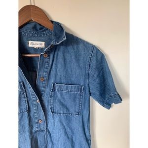 Madewell chambray shirt dress